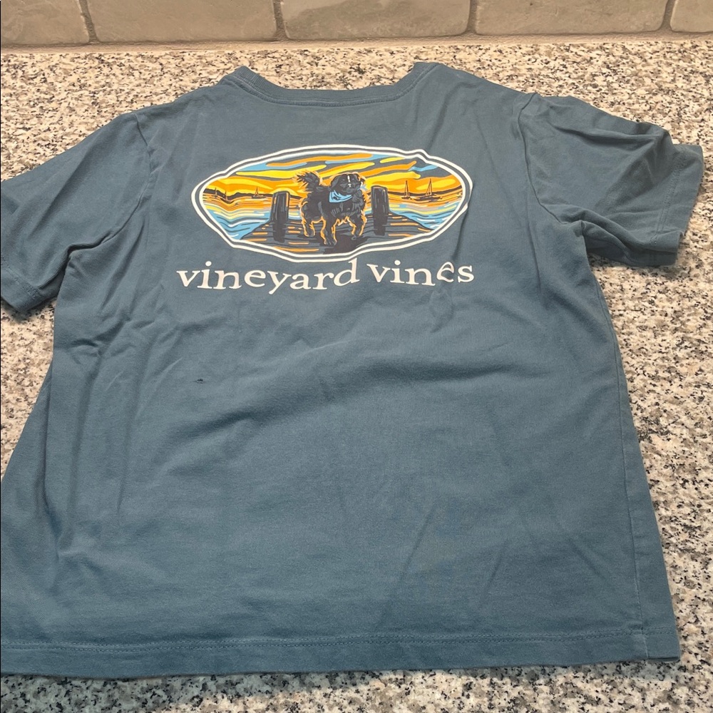 Vineyard Vines Ocean Blue Tee with Graphic
